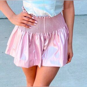Queen Of Sparkles Leather Swing Shorts